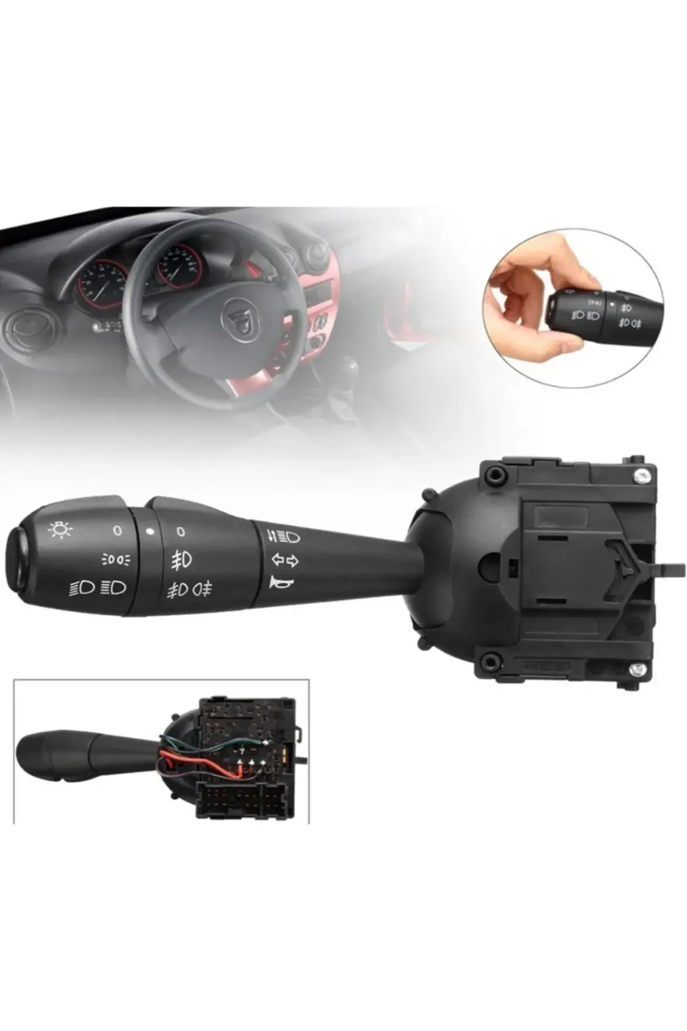 Dacia Lodgy Far Ve Sinyal Kolu 2013 2017 Ön Arka Sis Fonksiyonlu