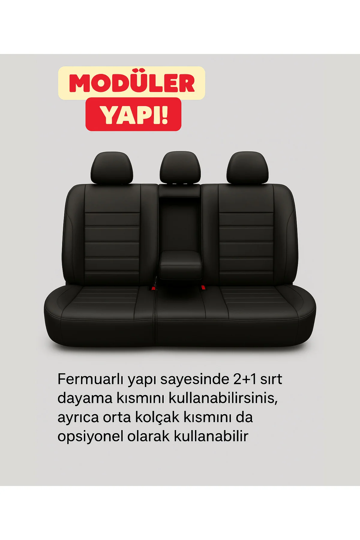 Dacia Logan 2004 ve Sonrası Uyumlu Colorline Sport Deri Siyah Koltuk Kılıfı