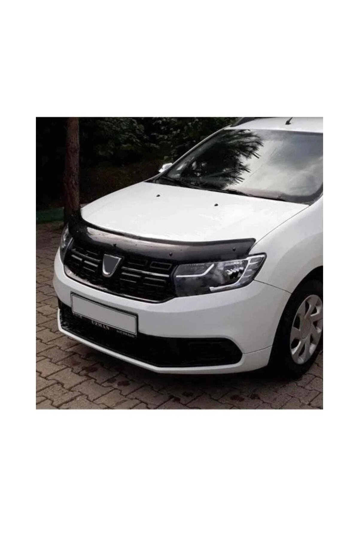 Dacia Logan 2012 ve Sonrası Uyumlu Kaput Rüzgarlığı Ön Kaput Koruma ABS Parlak Siyah - Görsel 2