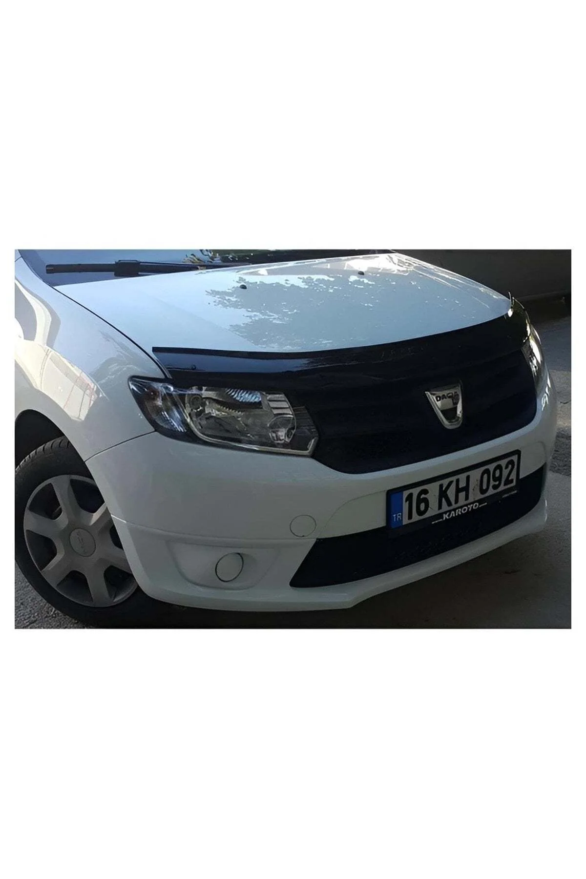 Dacia Logan Mcv 2012 ve Sonrası Uyumlu Kaput Rüzgarlığı Ön Kaput Koruma ABS Parlak Siyah Dacia Logan Mcv 2012 ve Sonrası Uyumlu Kaput Rüzgarlığı Ön Kaput Koruma ABS Parlak Siyah - Görsel 3