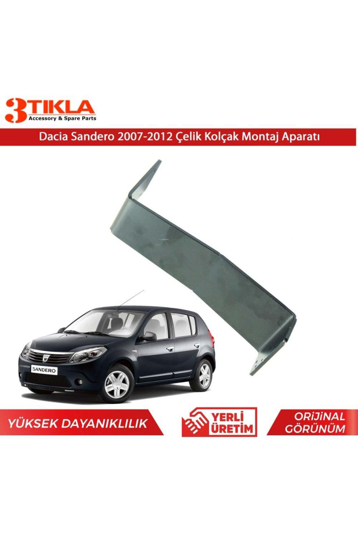 Dacia Sandero 2007-2012 Çelik Kolçak Kol Dayama Montaj Ayağı