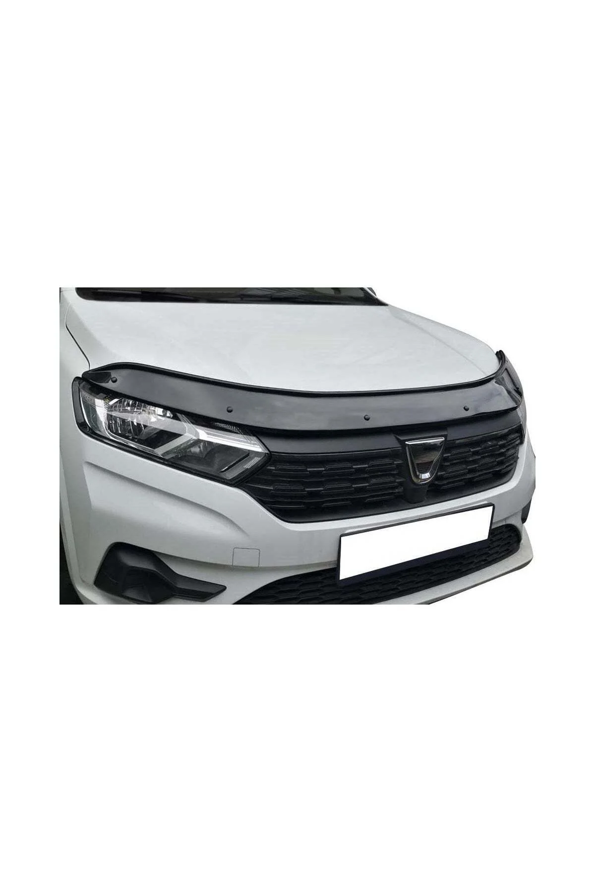 Dacia Sandero 2012-2019 Uyumlu Kaput Rüzgarlığı Ön Kaput Koruma ABS Parlak Siyah Dacia Sandero 2012-2019 Uyumlu Kaput Rüzgarlığı Ön Kaput Koruma ABS Parlak Siyah - Görsel 4