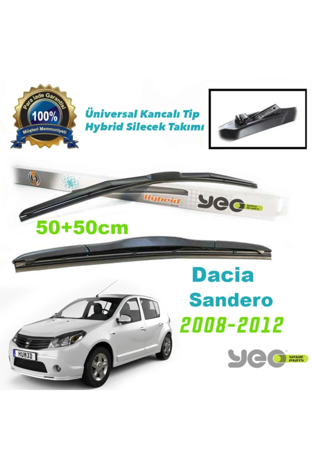 Dacia Sandero Hybrid Silecek Takımı 2008-2012