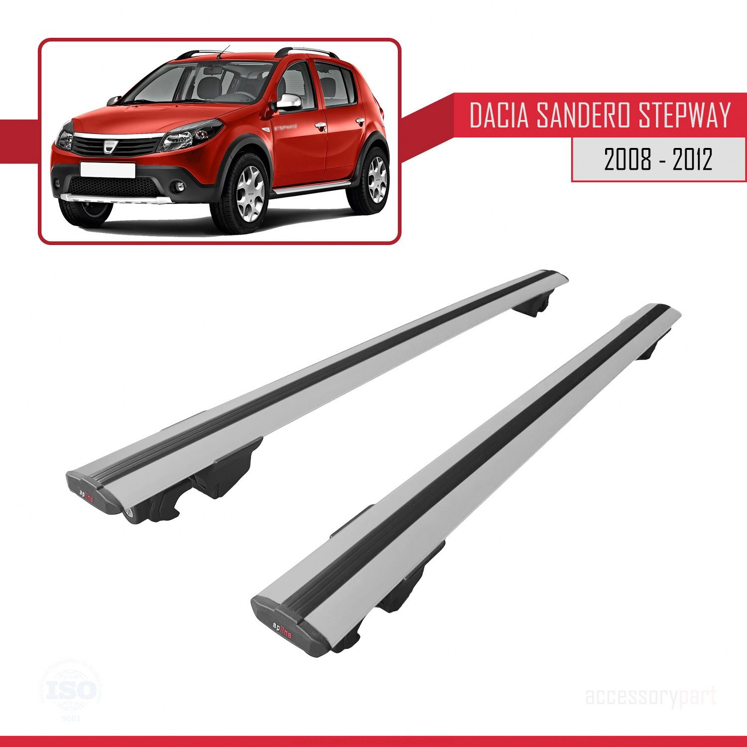Dacia Sandero STEPWAY 2008-2012 Arası ile uyumlu HOOK Model Anaht