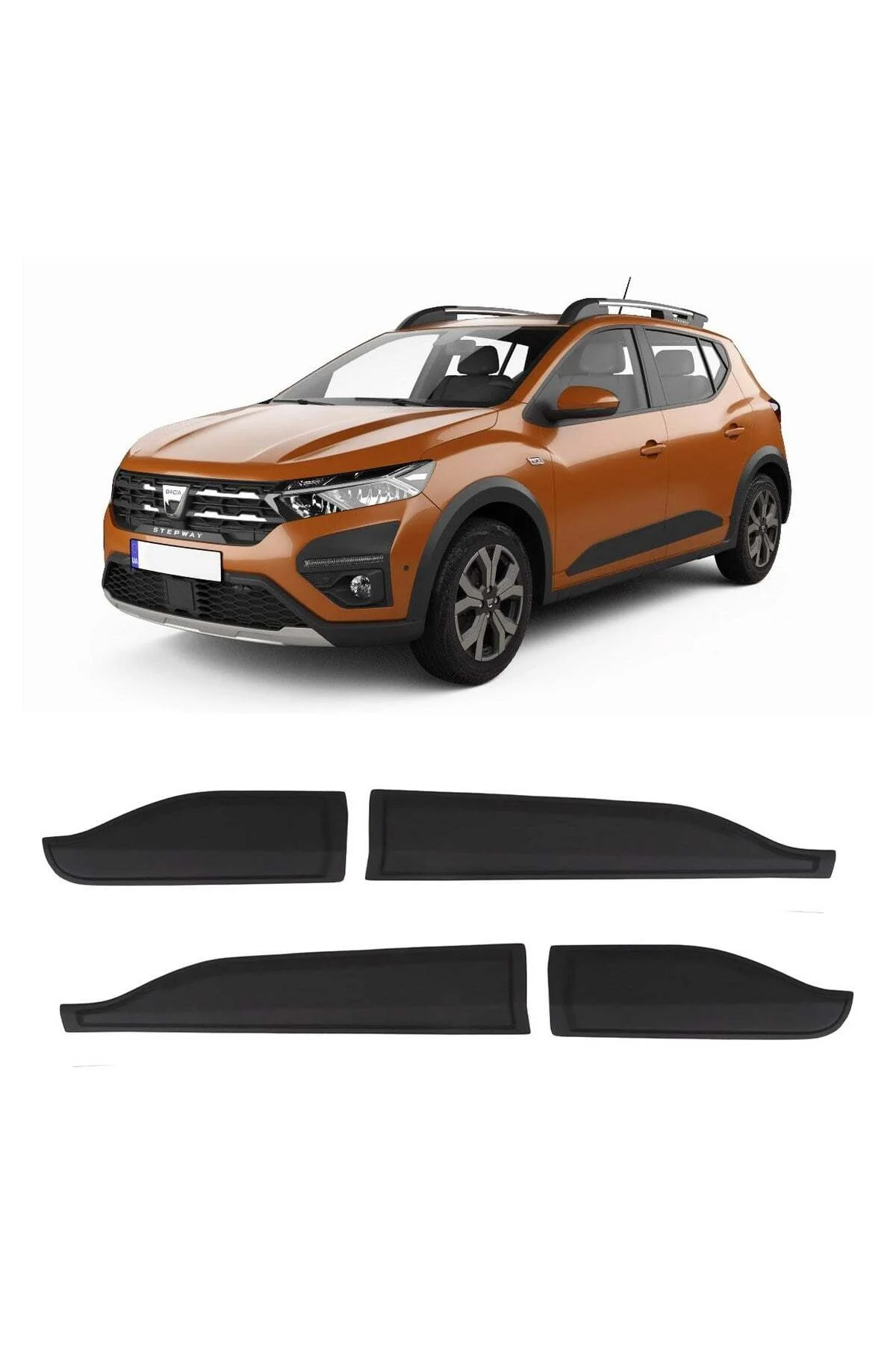 Dacia Sandero Stepway 2021 ve Sonrası Uyumlu Kapı Dodik Seti 4 Parça ABS Mat Siyah Dacia Sandero Stepway 2021 ve Sonrası Uyumlu Kapı Dodik Seti 4 Parça ABS Mat Siyah - Görsel 3