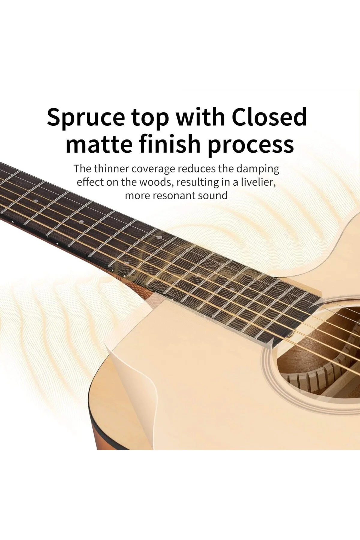 DAD-140C Dreadnought Akustik Gitar Paketi (Natural)