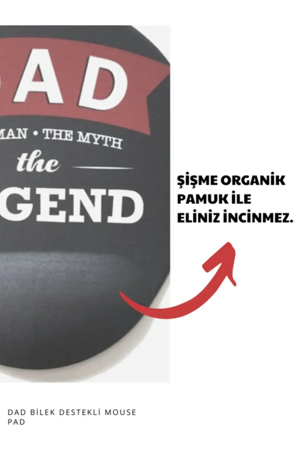 Dad Bilek Destekli Mouse Pad