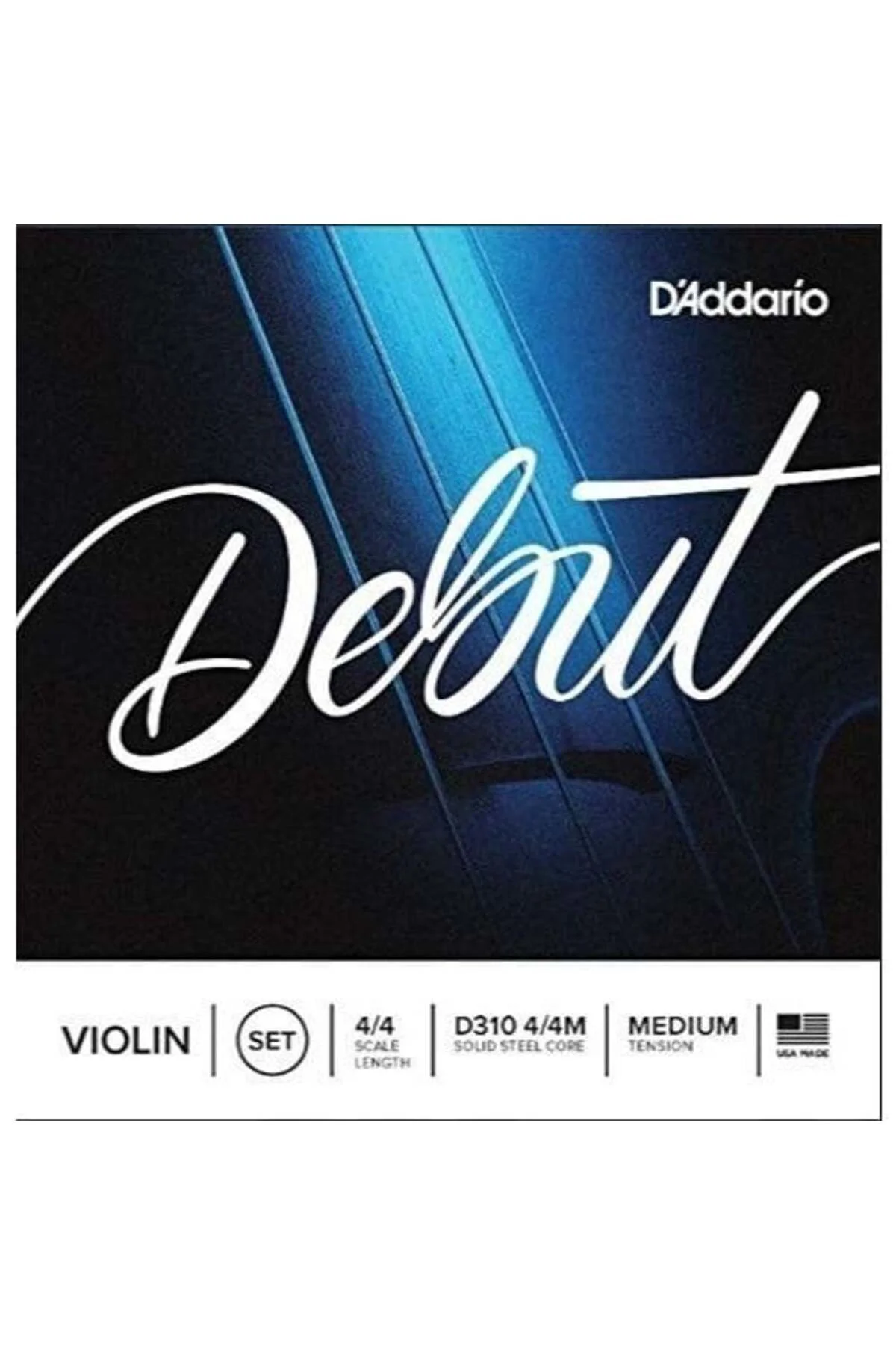 D'Addario D310 4/4M Keman Tel Seti, 4/4, Medium Tension