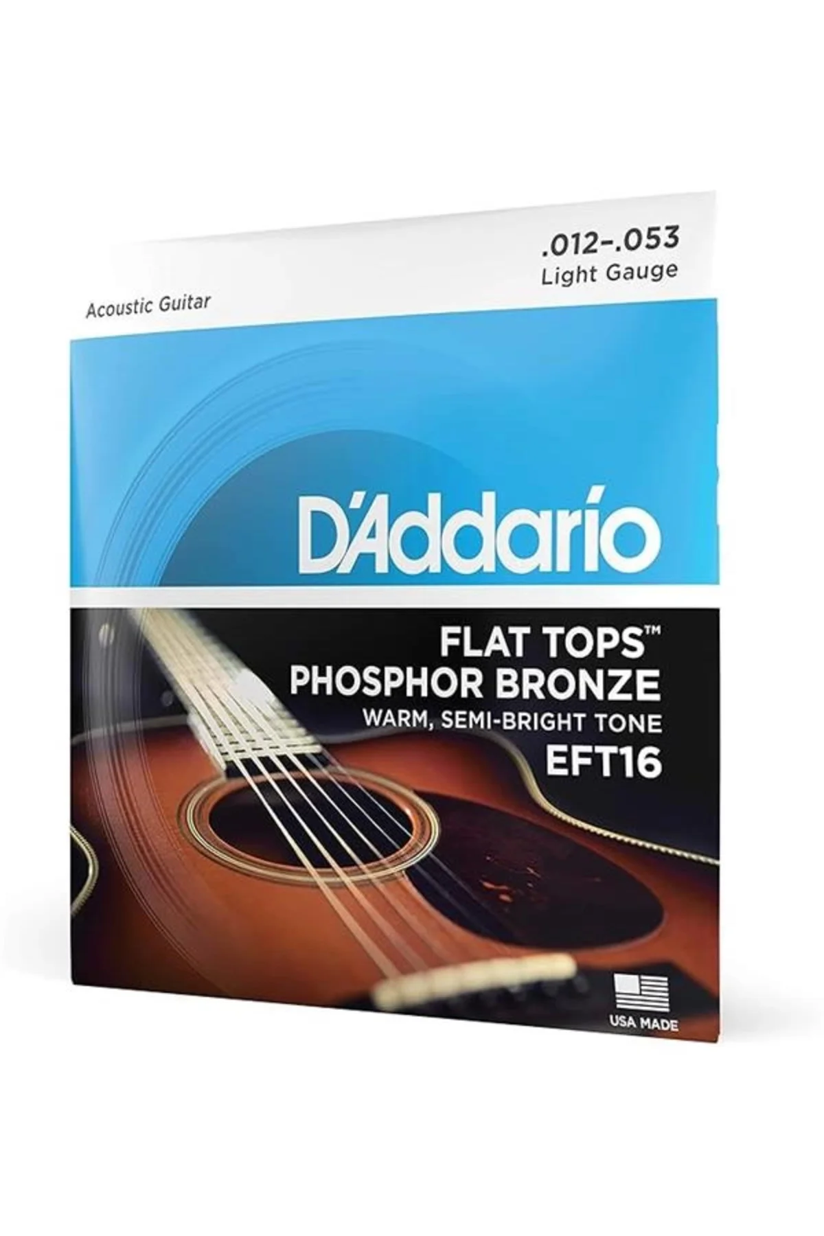 D'Addario Eft16 Akustik Gitar Tel Seti, Flat Tops, Phosphor Bronz