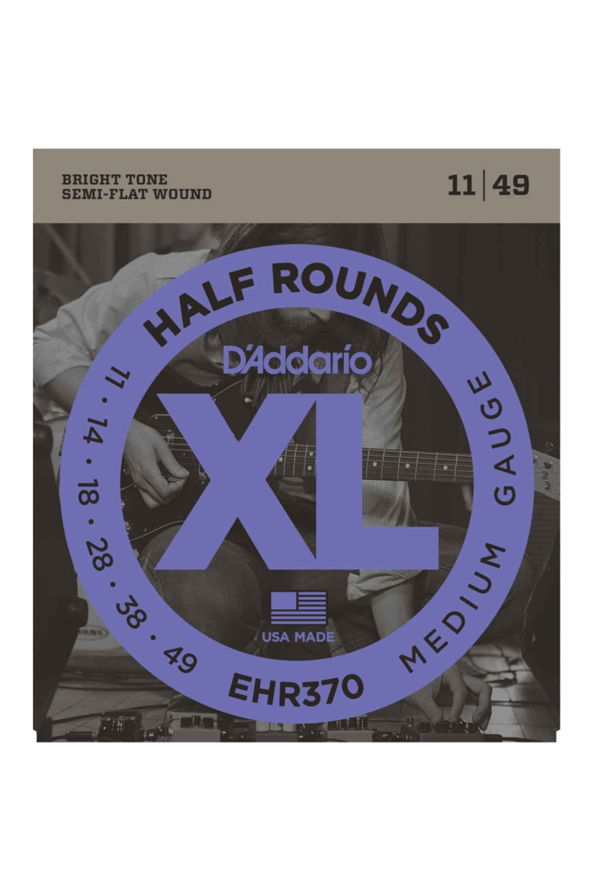 DADDARIO EHR370 ELEKTRO GİTAR TEL SETİ, XL, HALF ROUNDS, MEDIUM GA DADDARIO EHR370 ELEKTRO GİTAR TEL SETİ, XL, HALF ROUNDS, MEDIUM GA