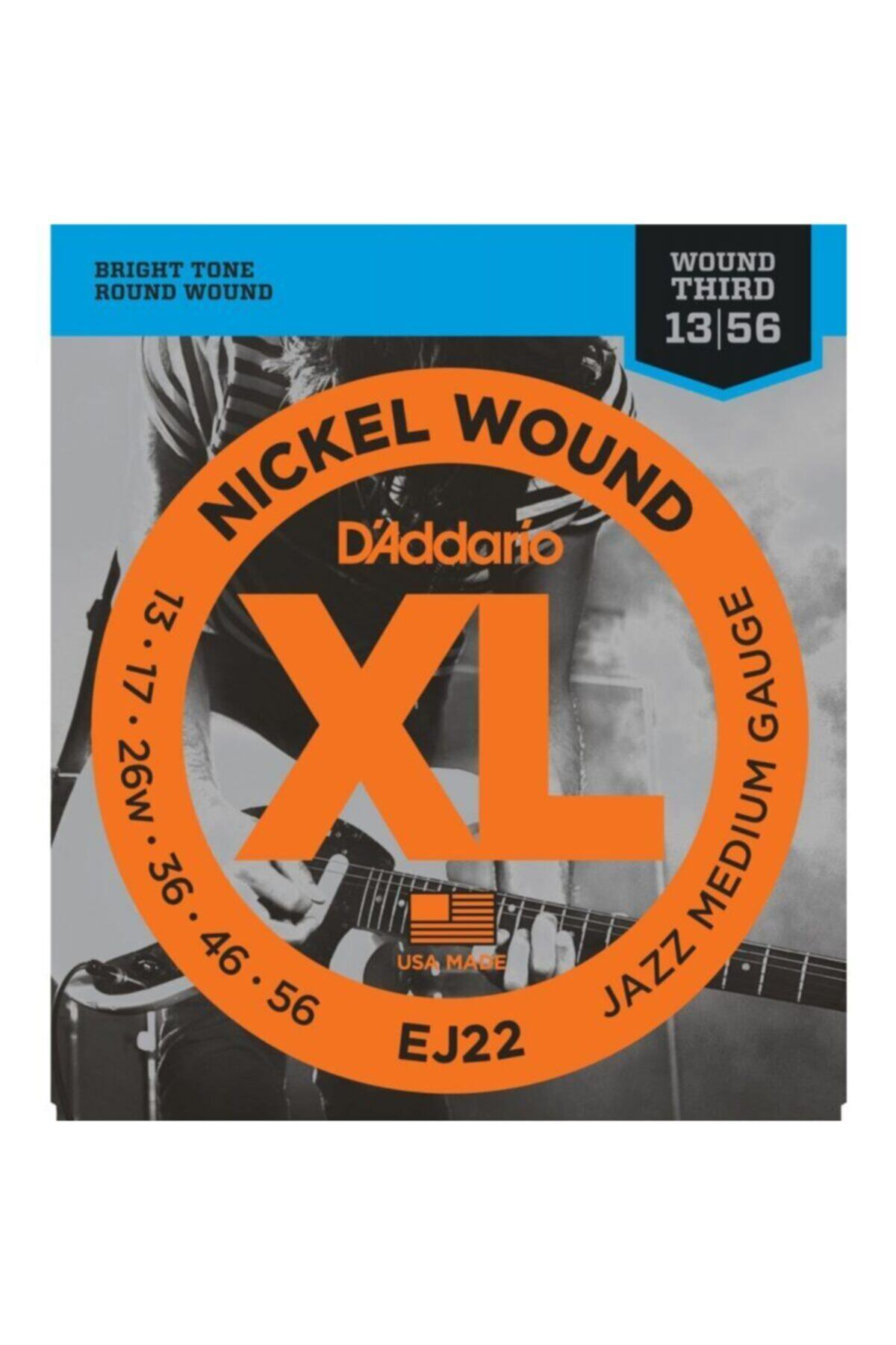 Daddarıo Ej22 Elektro Gitar Tel Seti, Xl, Nıckel Wound, Jazz Lıg