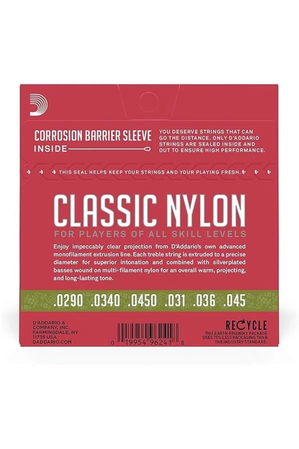 D'Addario EJ27N 1/2 Normal Tension Klasik Gitar Teli