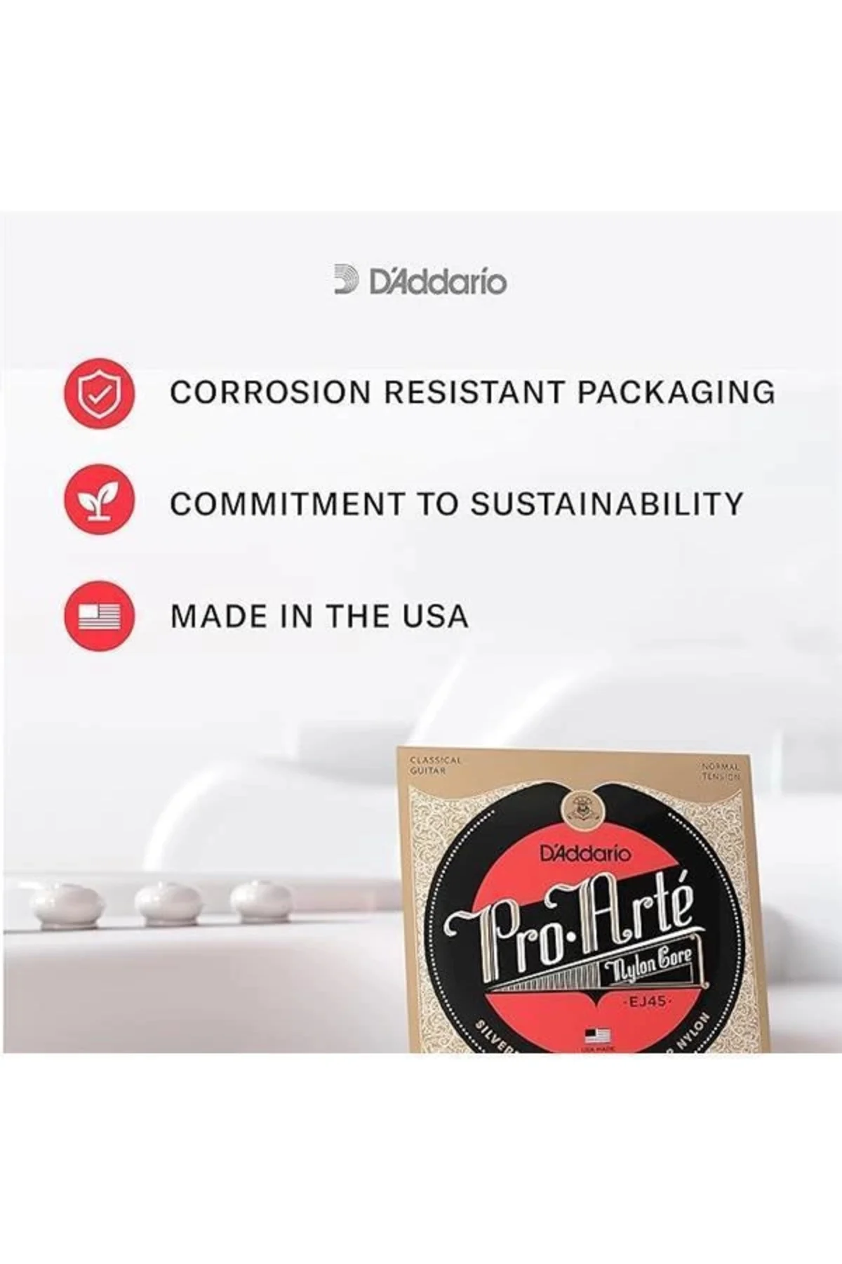 D'Addario EJ46C Pro-Arte Composite Hard Tension Klasik Gitar Teli