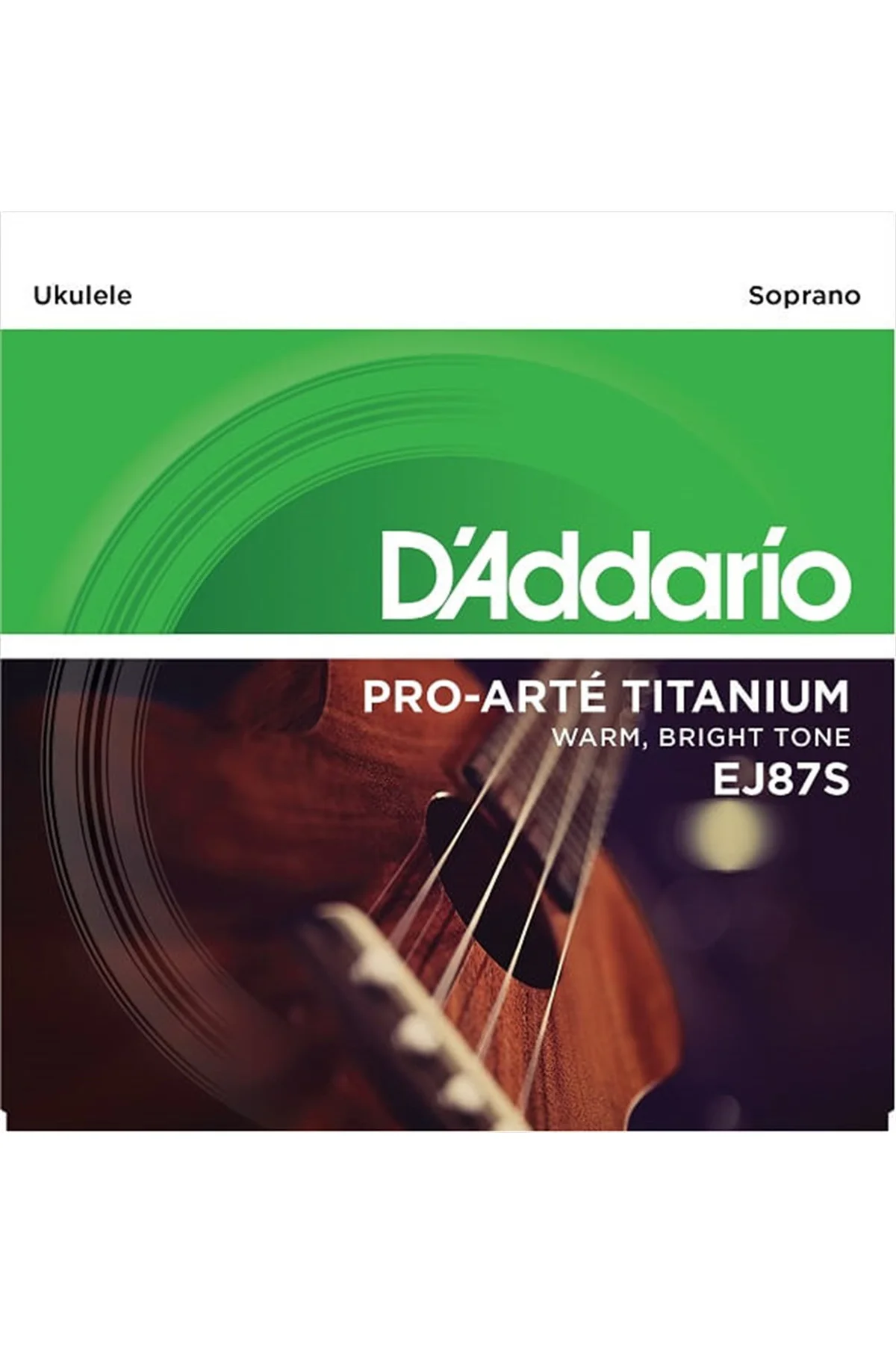 D'Addario EJ87S EJ Serisi Ukulele Tel Seti (Soprano - Titanyum)