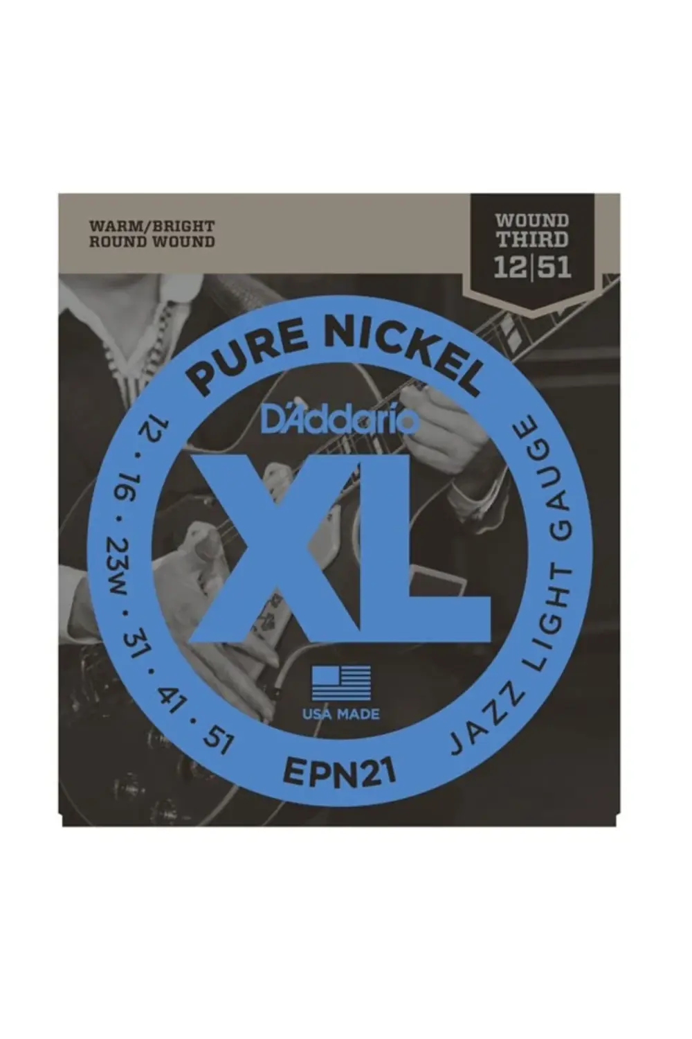 Daddarıo Epn21 Set Elec Gtr Nıckel Jazz Lıte