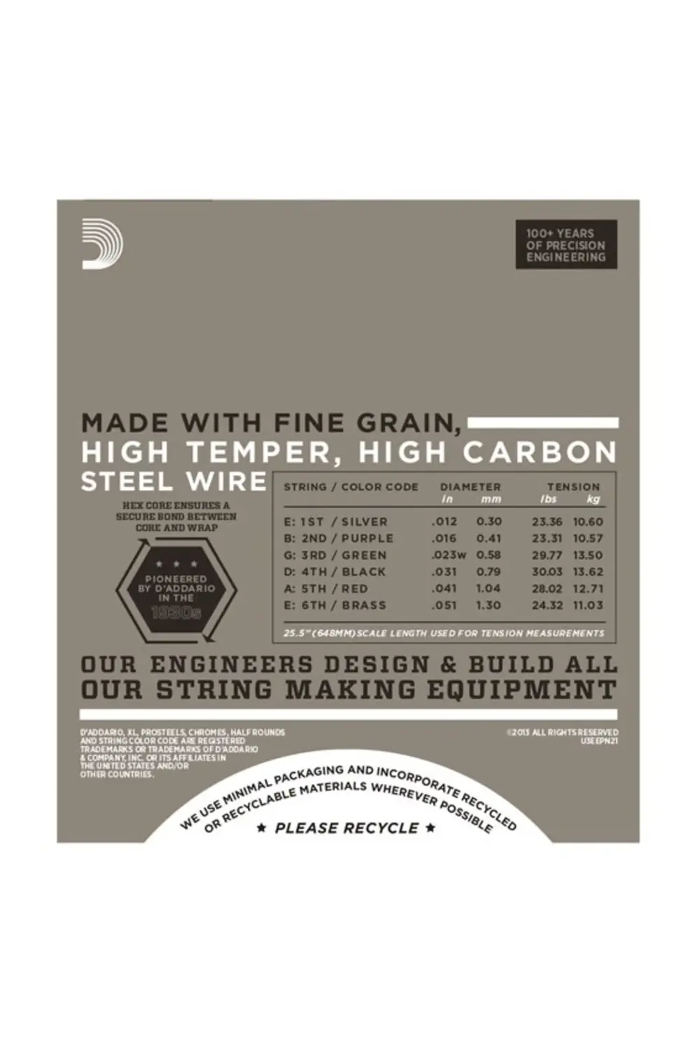 Daddarıo Epn21 Set Elec Gtr Nıckel Jazz Lıte