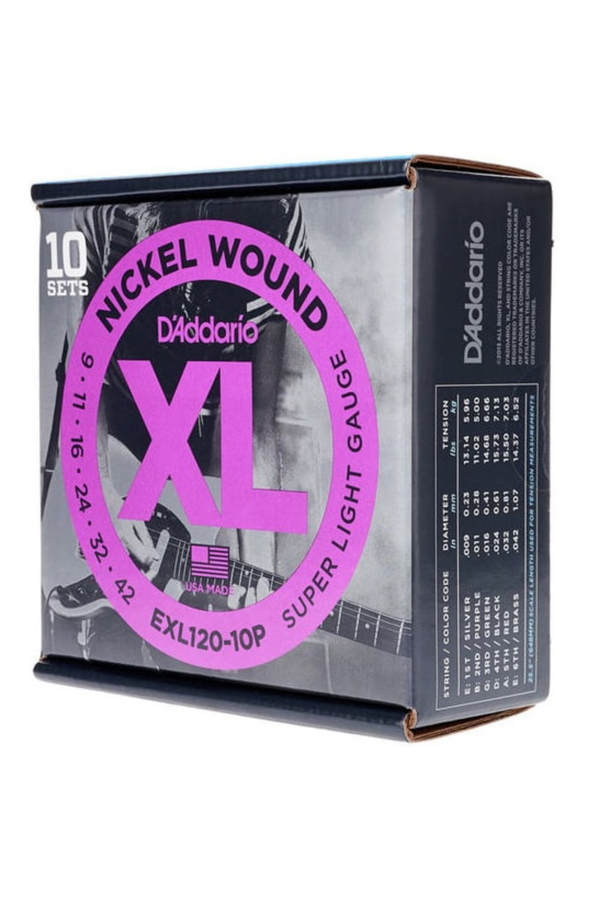 Daddario D'addario Exl120-10P Propack Xl Super Lıght