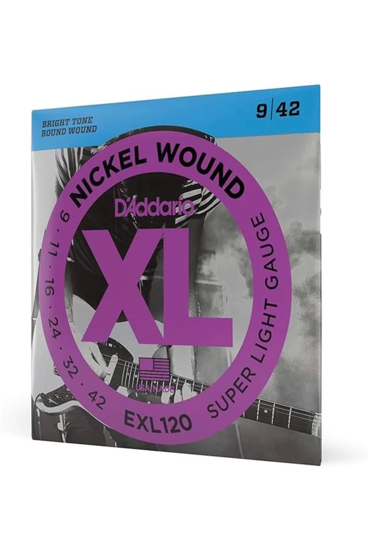 D'Addario Exl120 Elektro Gitar Tel Seti, Xl, 9-42, Nickel Wound, 