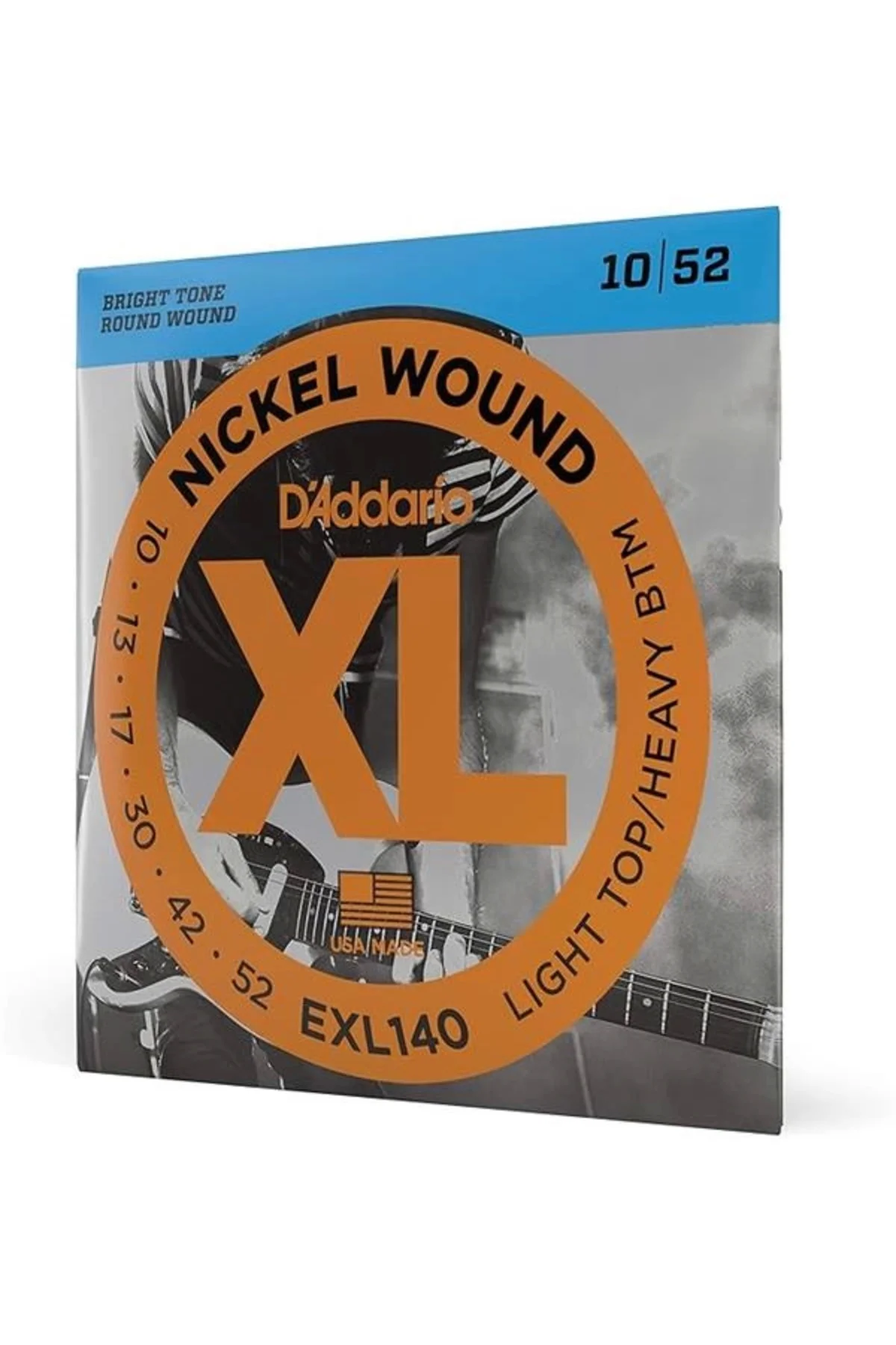 D'Addario EXL140 Light Top/Heavy Bottom Elektro Gitar Teli (10-52
