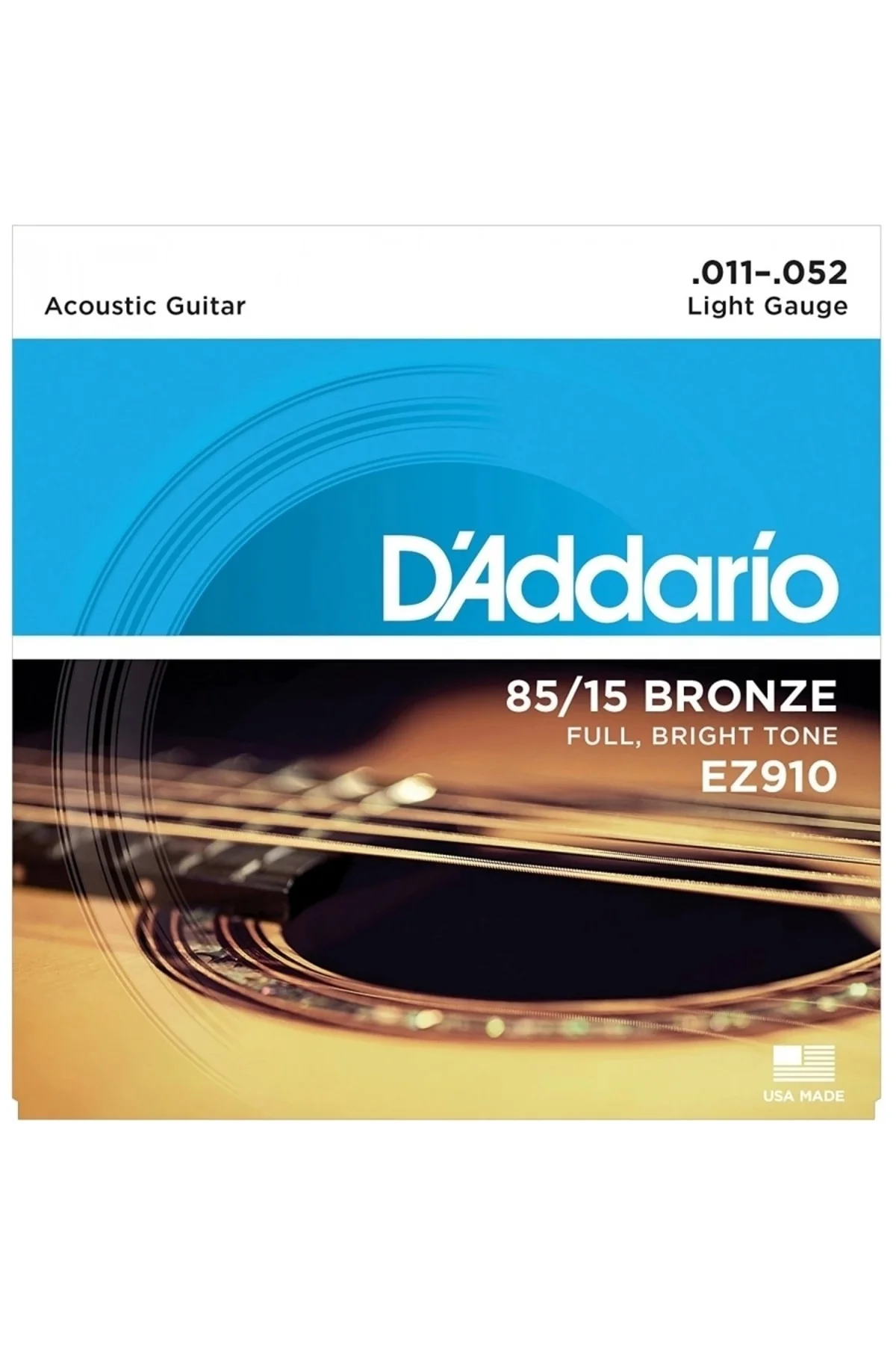 D'addario Ez910 85/15 Bronz Akustik Gitar Teli (11-52)