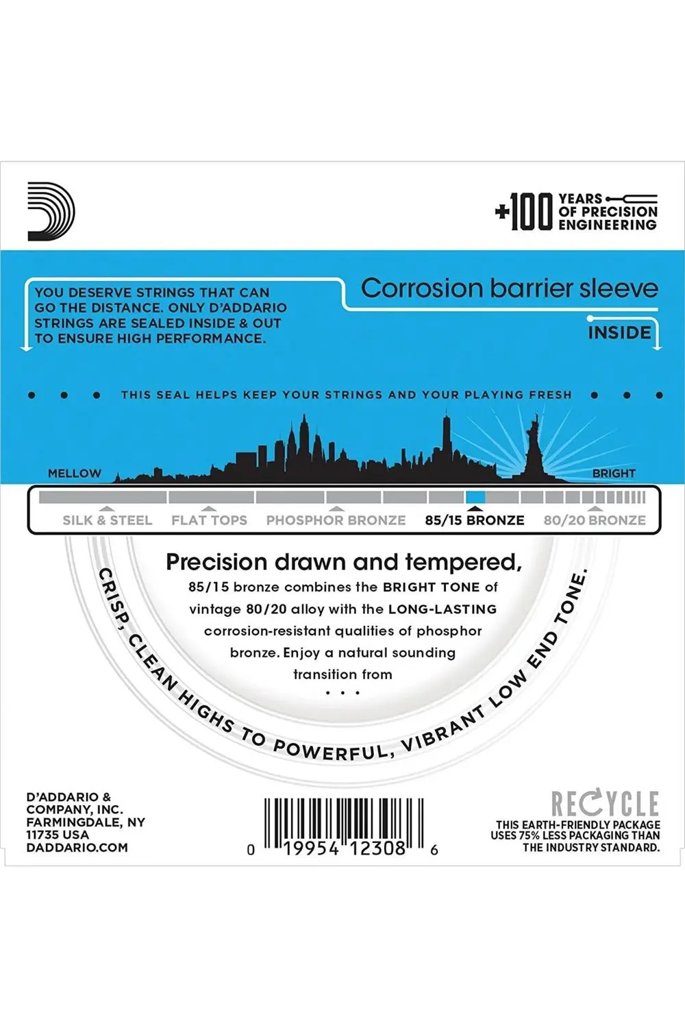 Daddario D'addario Ez910 Bronze Light Set Akustik Gitar Teli (11-52)