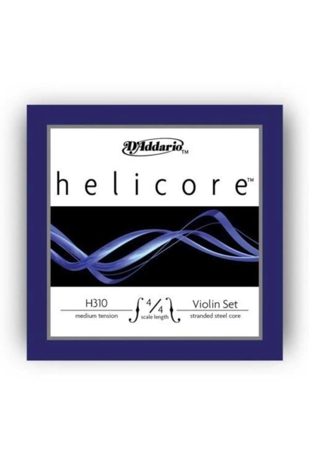 D'Addario H310 Helicore Keman Tel Seti (4/4) | Çok Lifli Çelik Özlü Yapı Net ve Odaklanmış Ses ile