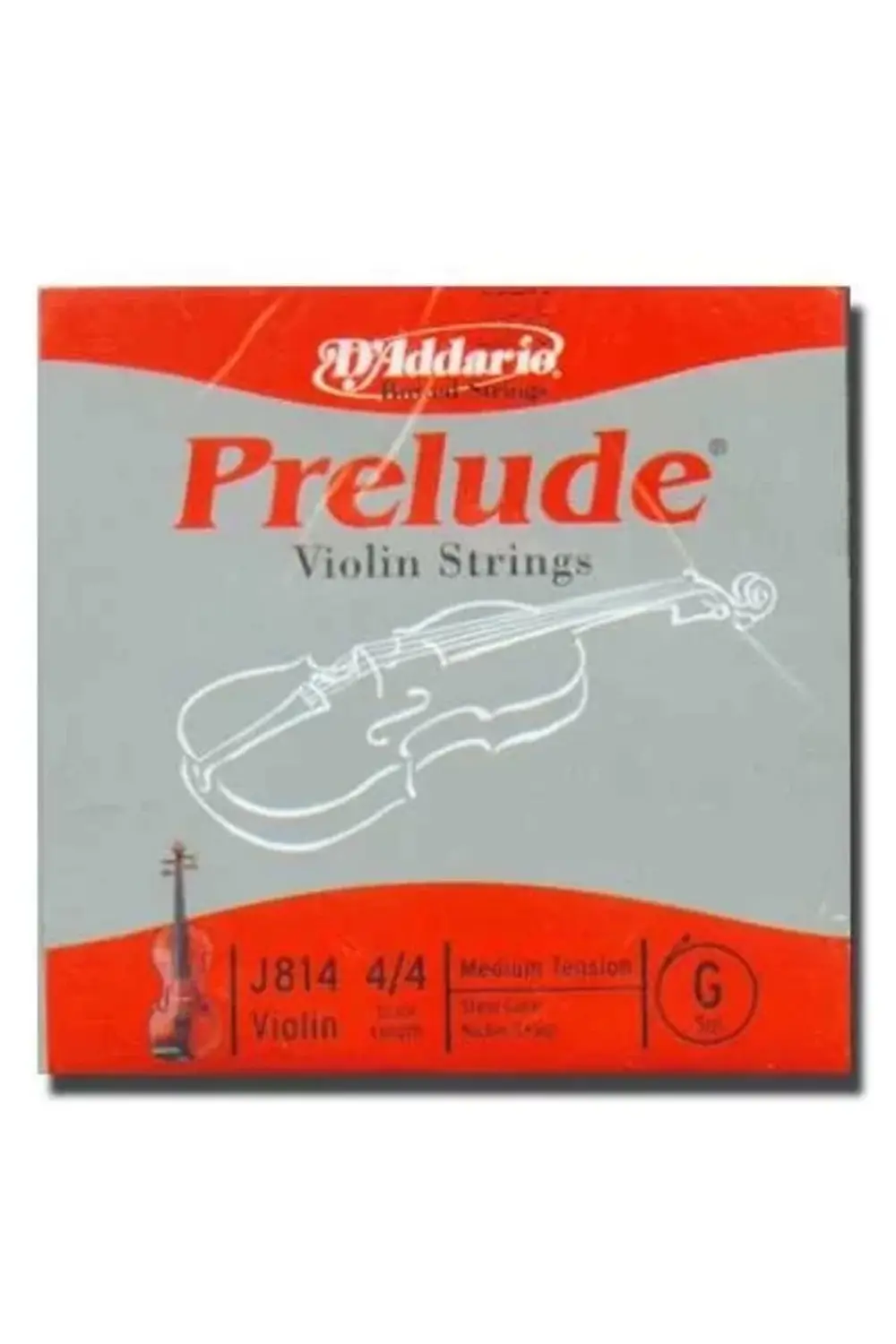 DADDARIO J814 KEMAN TEK TELİ, PRELUDE, SCALE 4/4, G-(SOL), NORMA