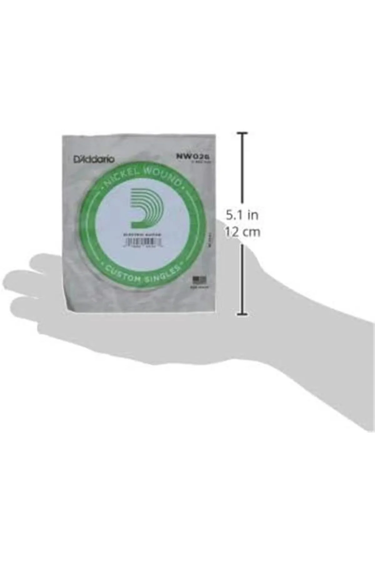 D'Addario Nw026 Elektro Ve Akustik Tek Tel, (Re), Nicke