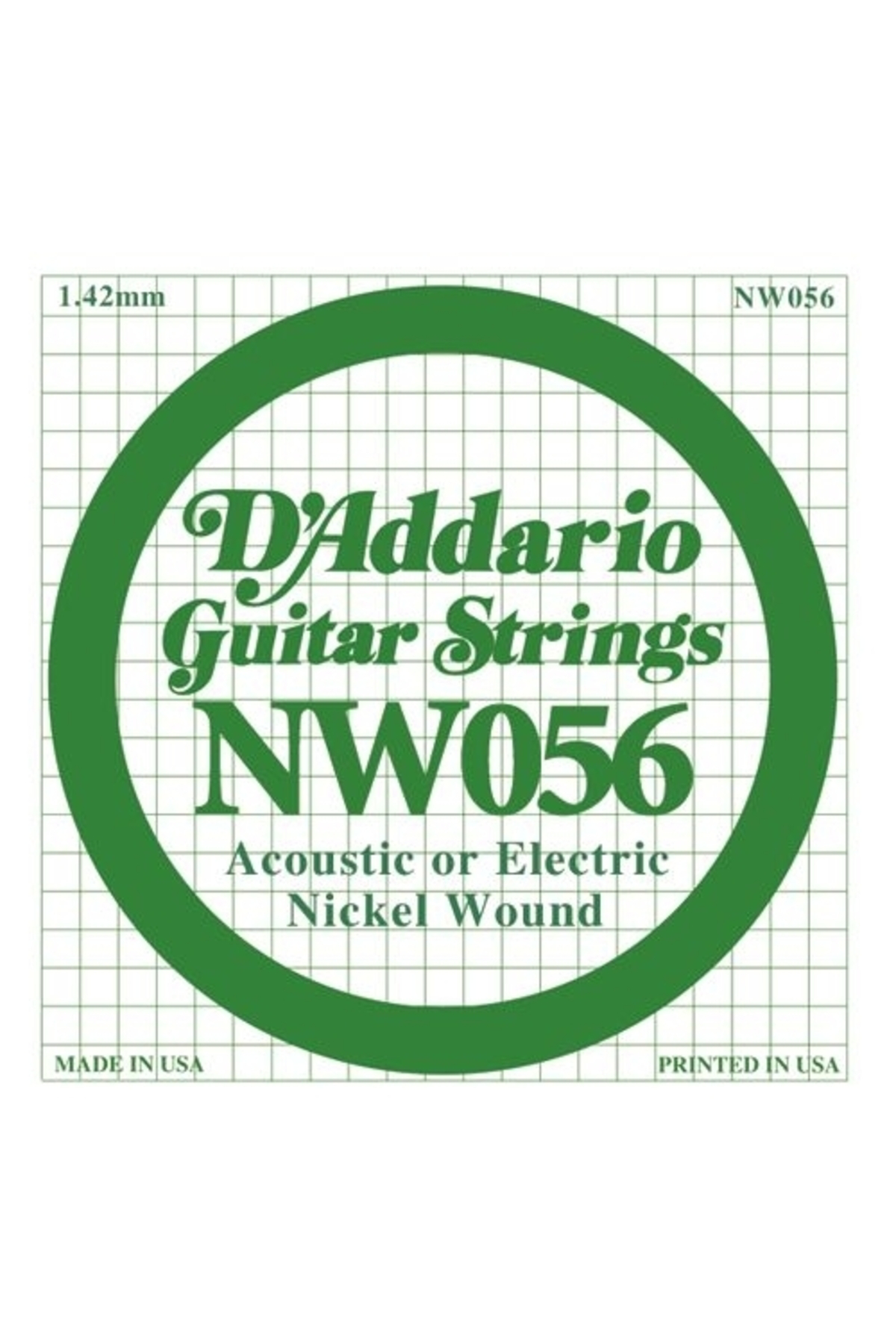 Daddarıo Nw056 Elektro Ve Akustik Tek Tel, (kalın Mi),