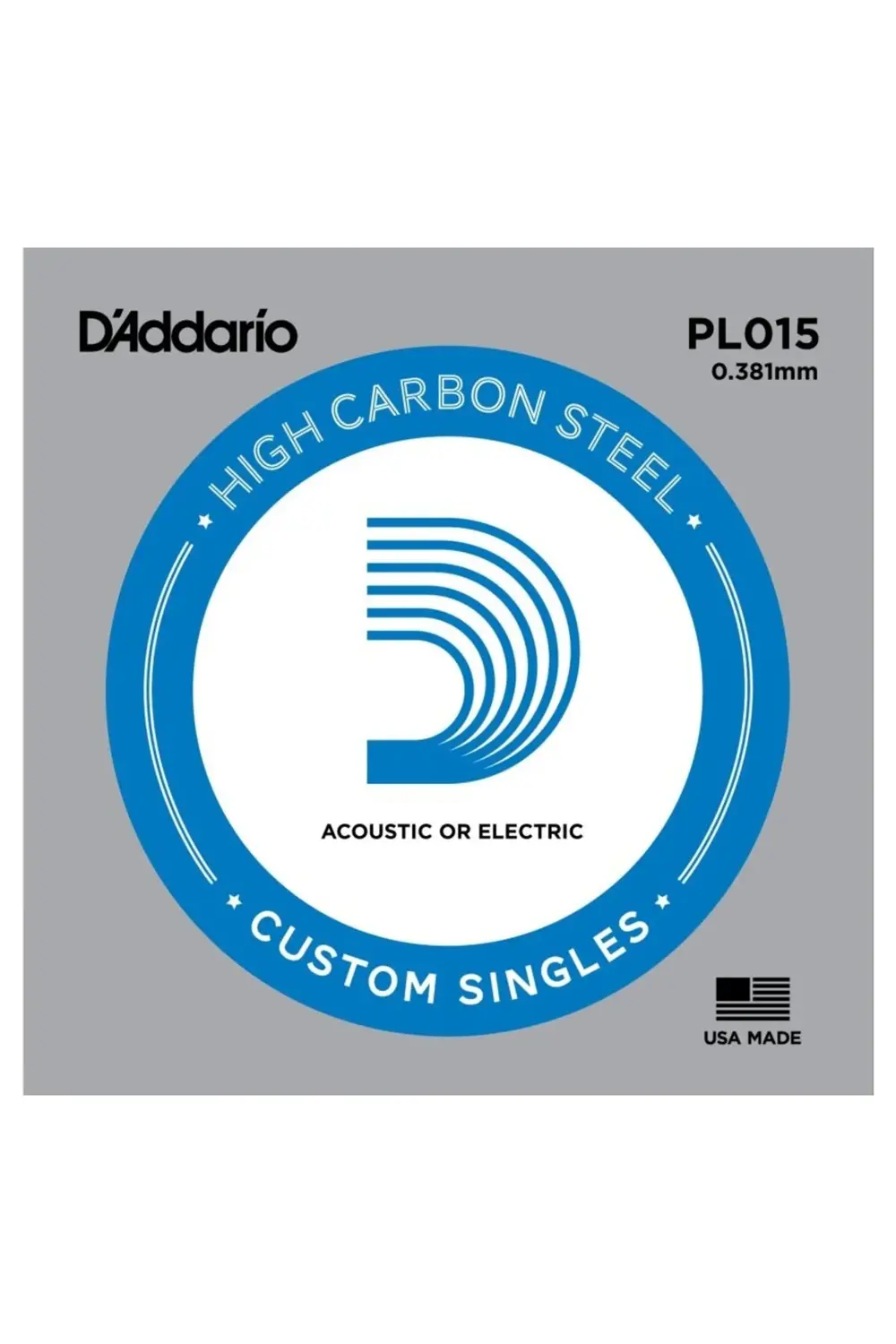 Daddarıo Pl015 Elektro Ve Akustik Tek Tel, B-(si), Hıgh Carbon St