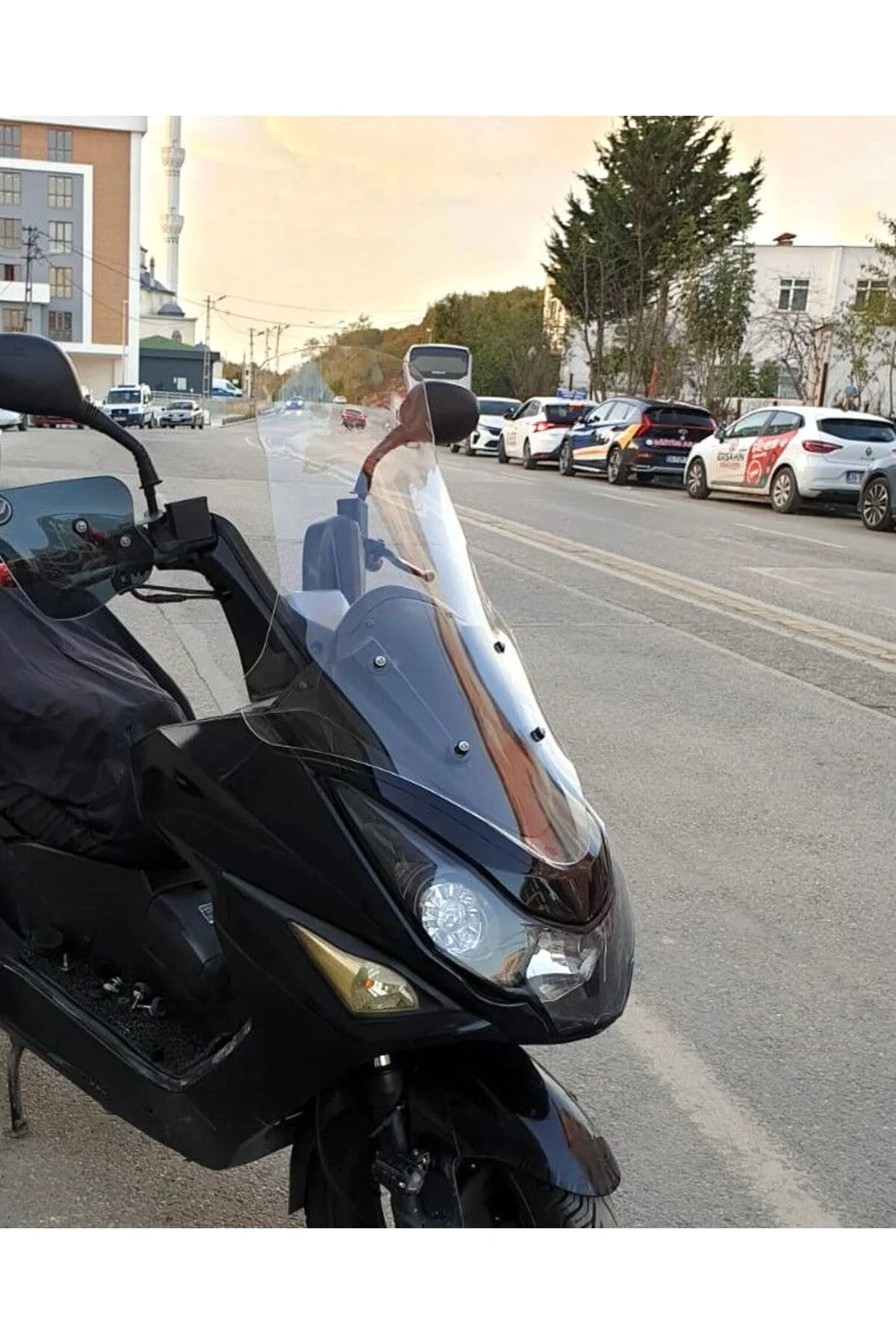 Daelim S3 Advance Ön Cam 2010-2018 Model 77cm Şeffaf Renkli 4mm
