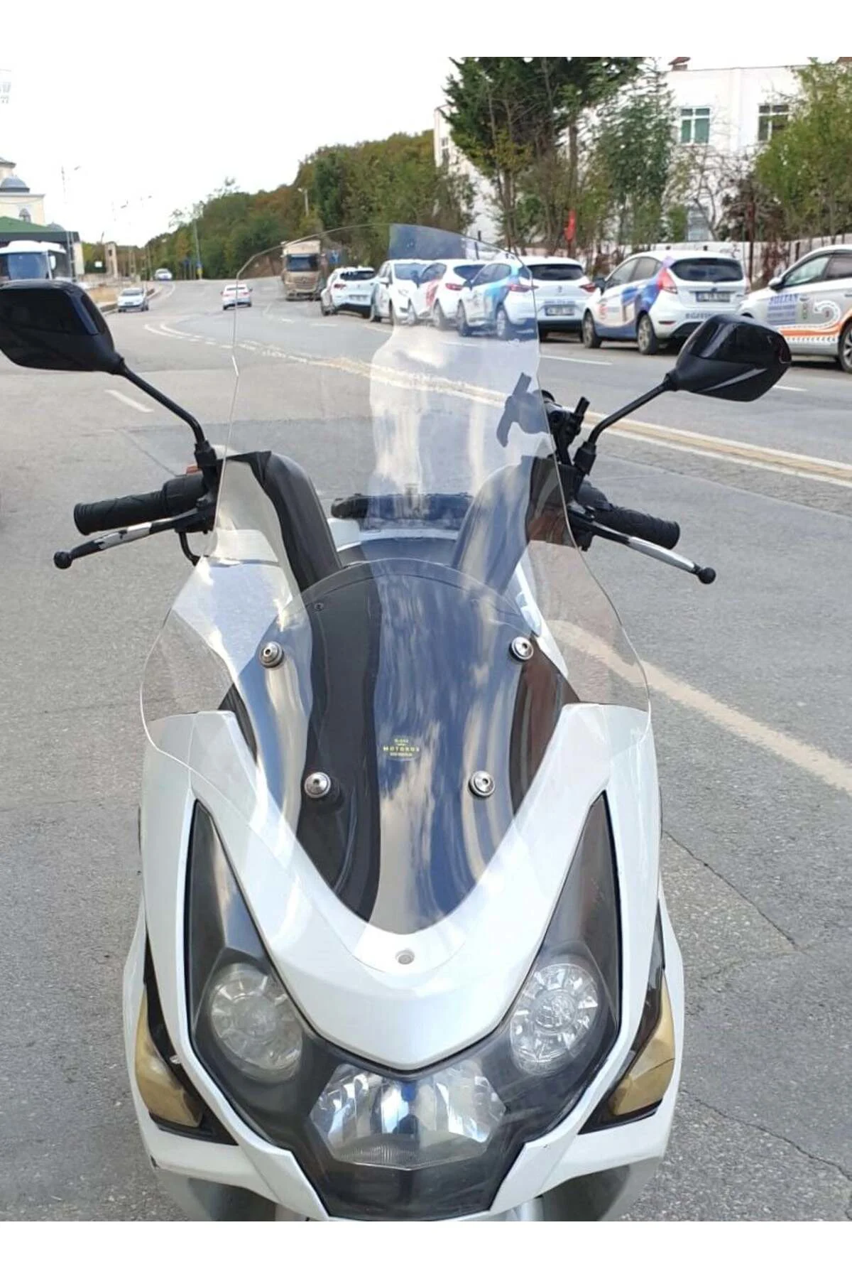 Daelim S3 Advance Ön Cam 2010-2018 Model 77cm Şeffaf Renkli 4mm