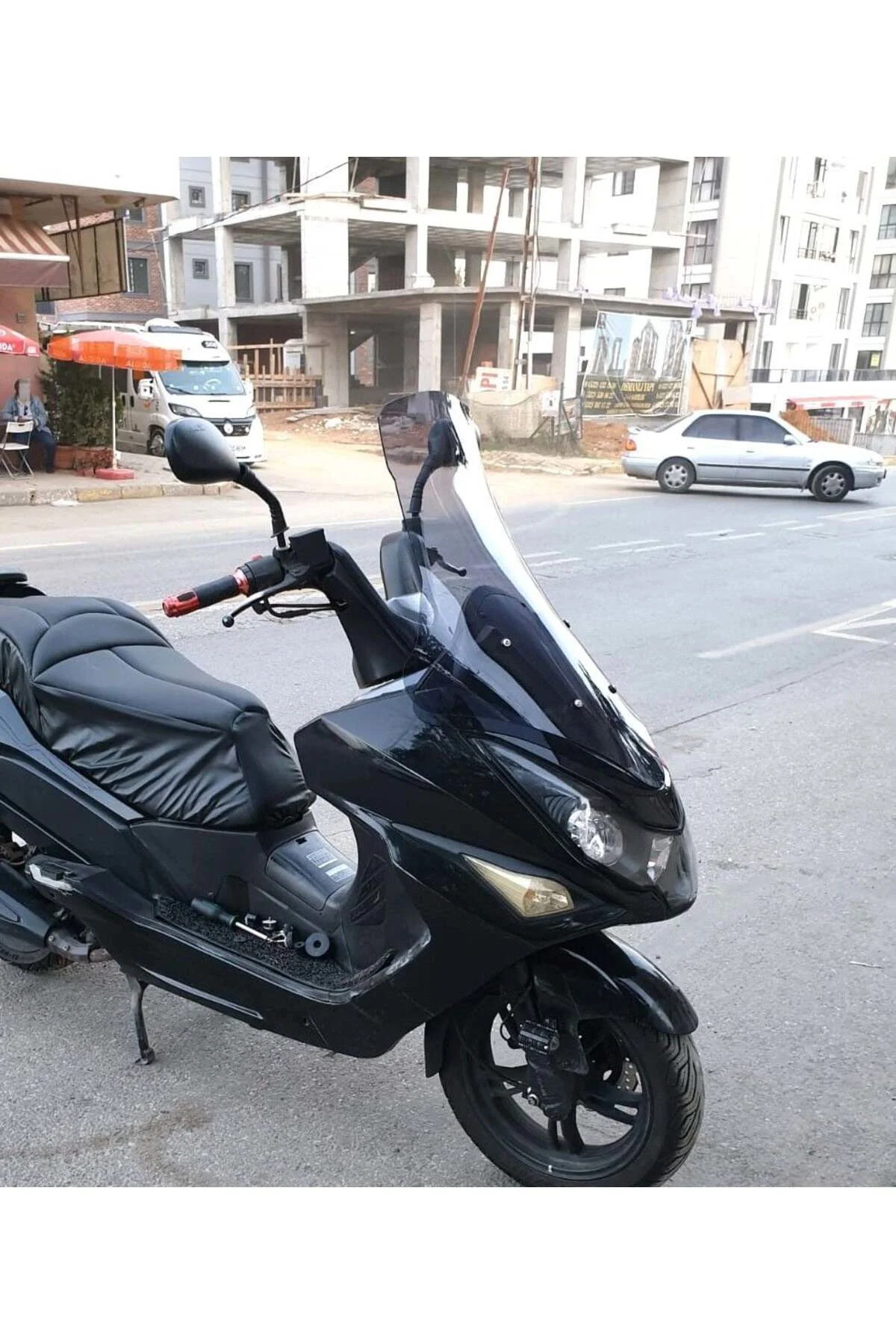 Daelim S3 Advance Ön Cam 2010-2018 Model 77cm Füme Renkli 4mm