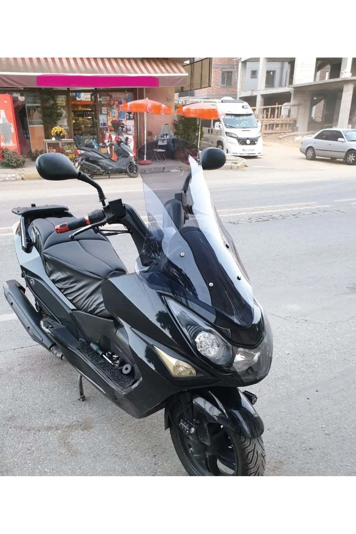 Daelim S3 Advance Ön Cam 2010-2018 Model 77cm Füme Renkli 4mm