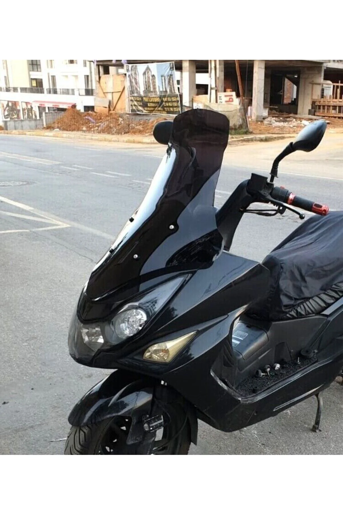 Daelim S3 Advance Ön Cam 2010-2018 Model 77cm Siyah Renkli 4mm