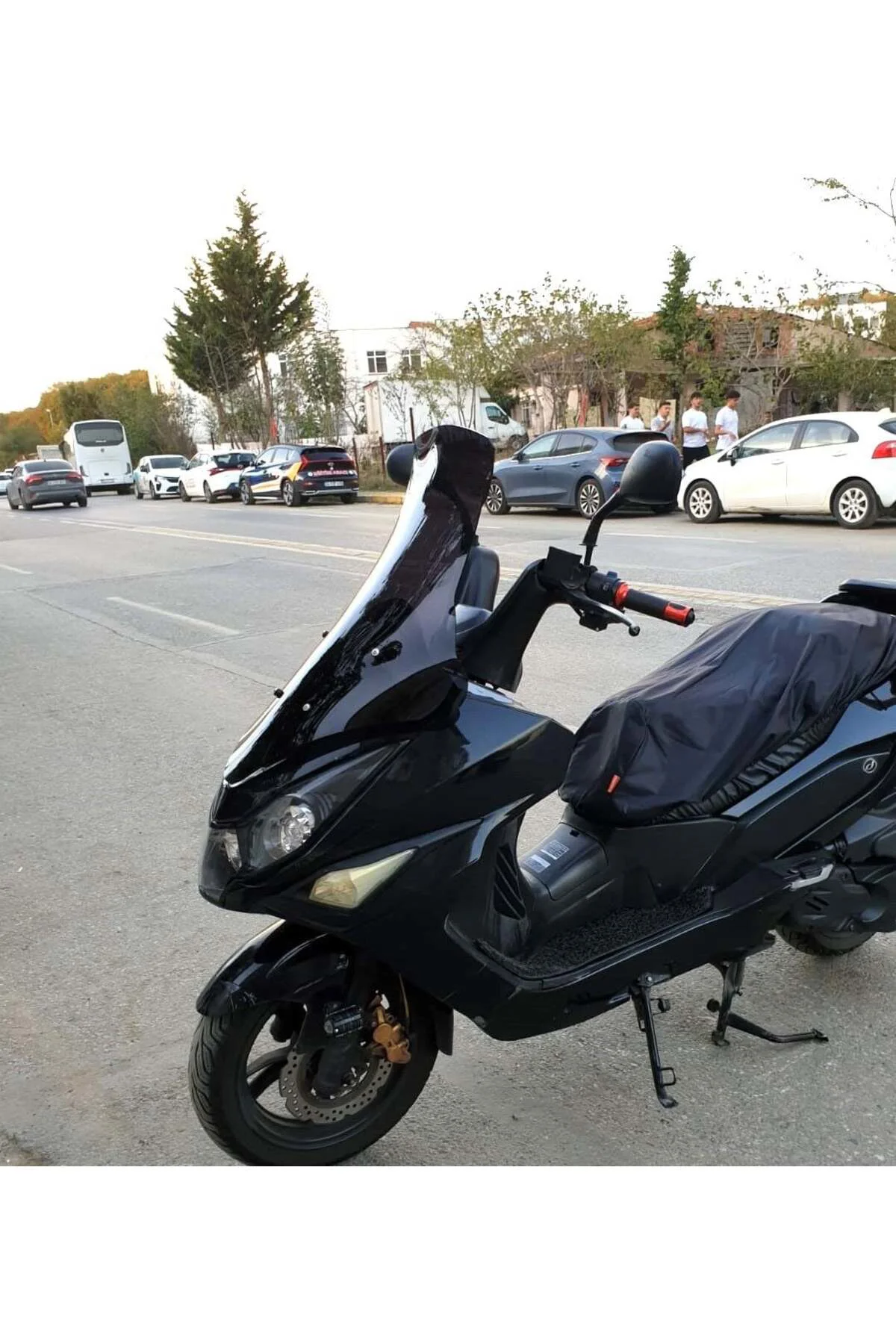 Daelim S3 Advance Ön Cam 2010-2018 Model 77cm Siyah Renkli 4mm