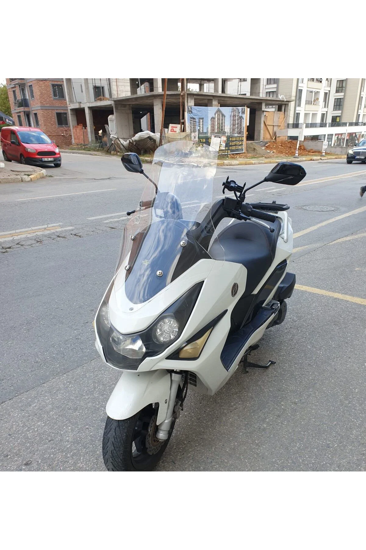 Daelim S3 Advance Ön Cam 2010-2018 Model 77cm Şeffaf Renkli 4mm