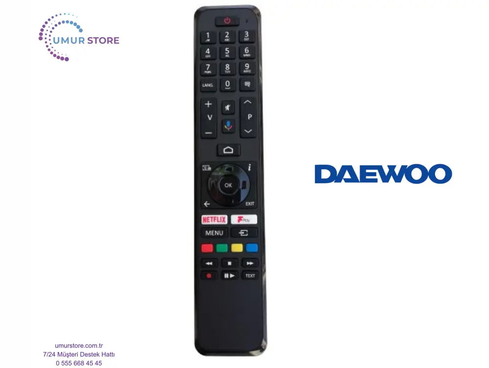 Daewoo 65DE55UA11 Uyumlu Bluetooth Sesli Televizyon Kumandası Daewoo 65DE55UA11 Uyumlu Bluetooth Sesli Televizyon Kumandası