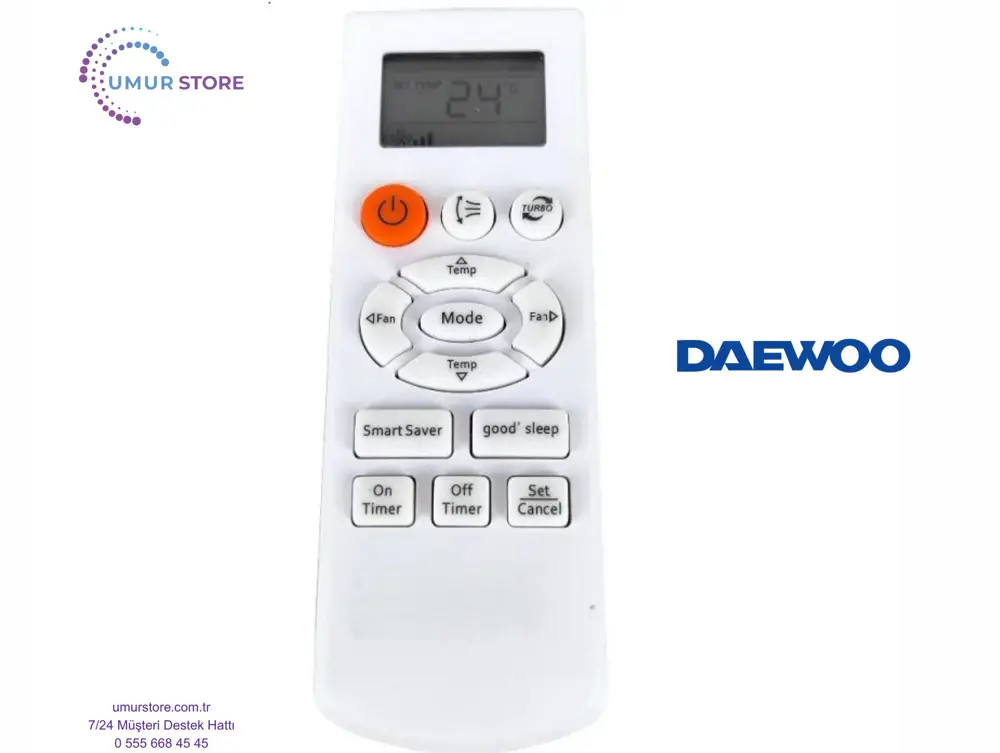 Daewoo D-Tr AC 24000 Uyumlu Klima Kumandası-Ekonomik