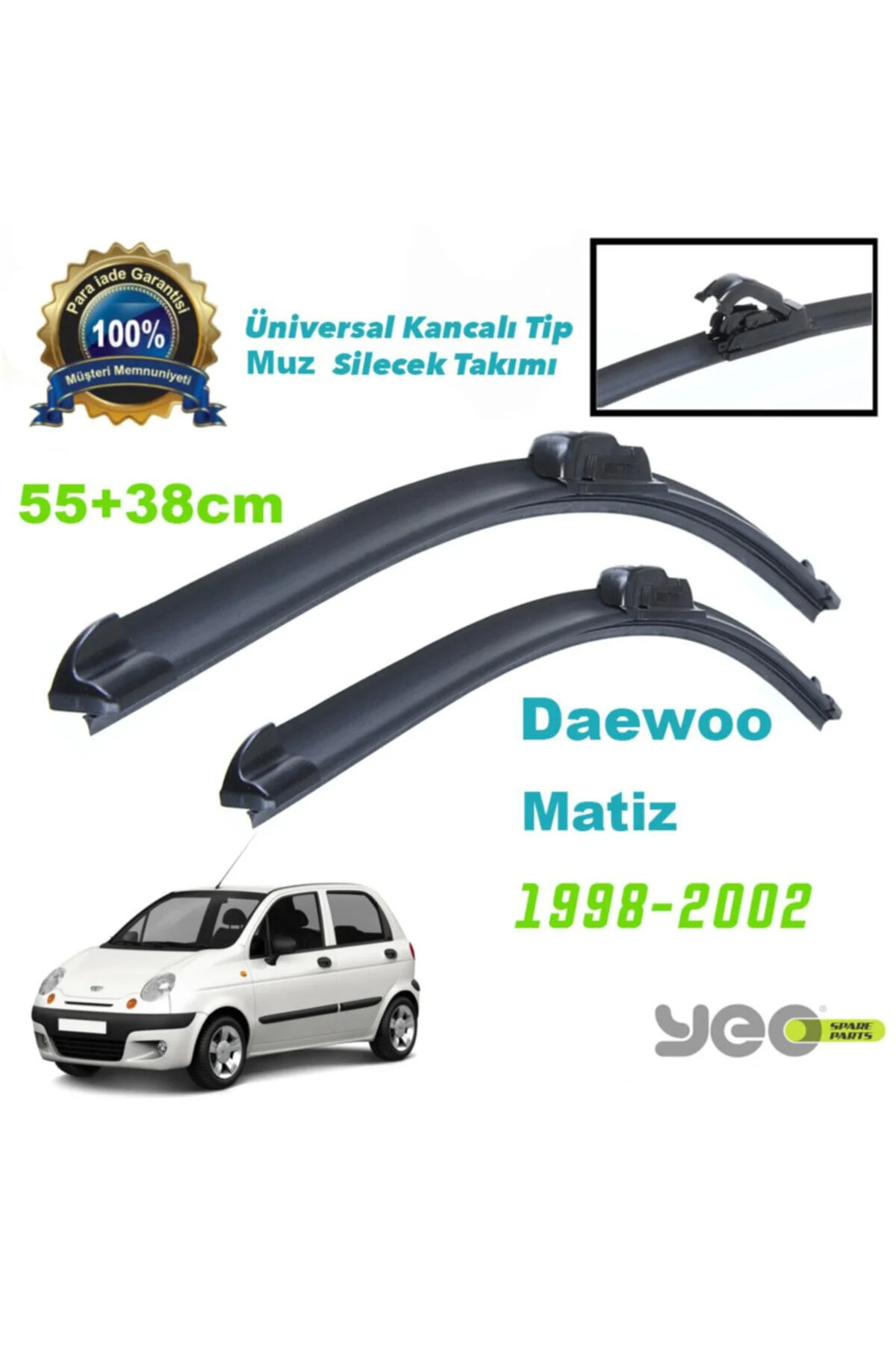 Daewoo Matiz Aeroflex Muz Silecek Takımı 1998-2002