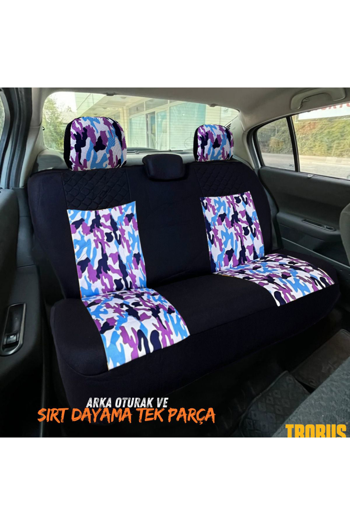 Daewoo Nubira (1997–2004) Uyumlu Outdor Temalı Koltuk Kılıfı Mavi