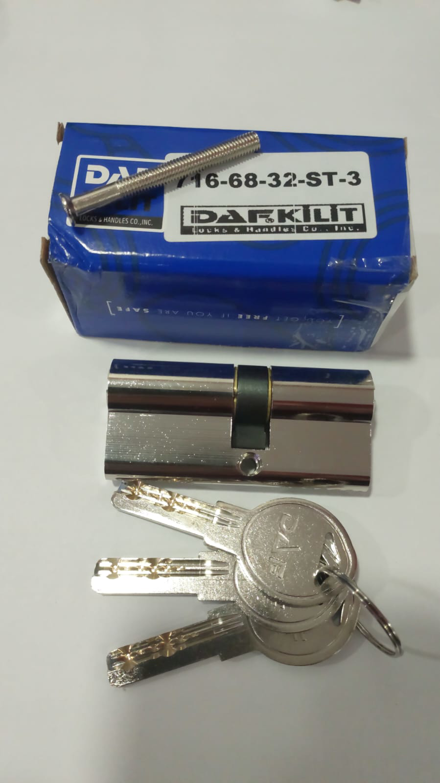 Daf Bilyalı Saten 3 Anahtar Sistem Silindir
