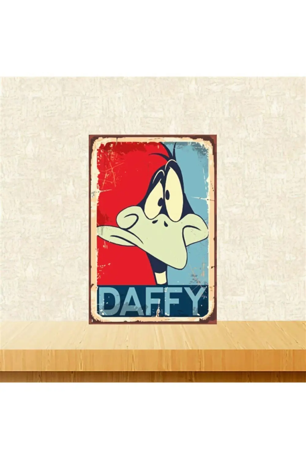 Daffy 20-30 Cm Retro Ahşap Tablo Tkfx5064