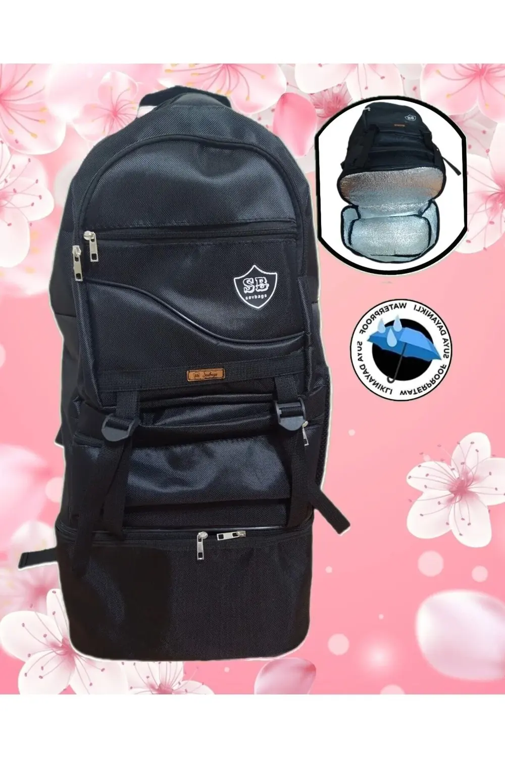 Dağcı Kamp Termoslu Termal Sırt Çantası