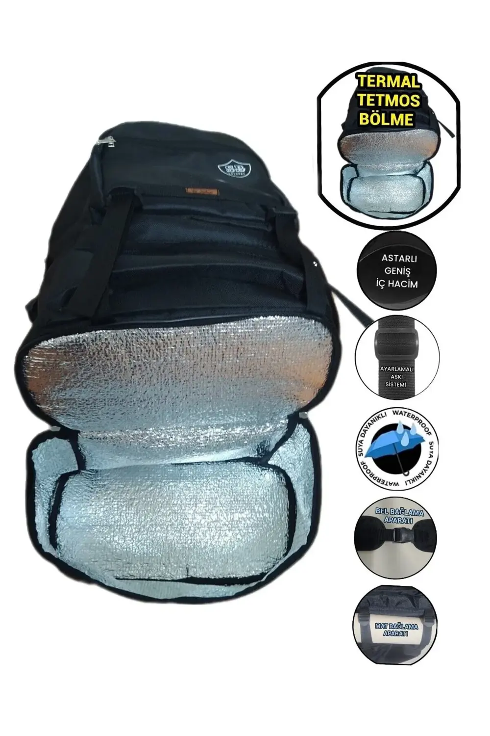 Dağcı Kamp Termoslu Termal Sırt Çantası