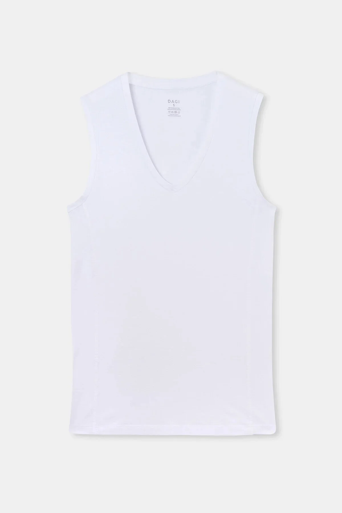 DAGİ COMPACT KOLSUZ V YAKA T-SHIRT 2'Lİ PAKET