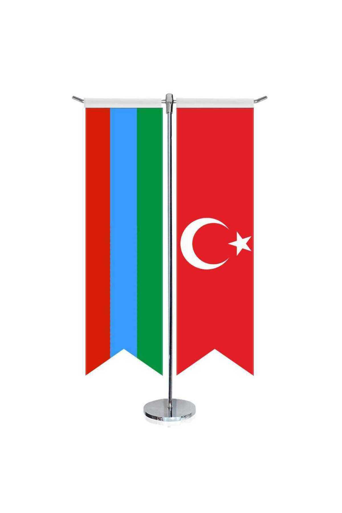 Asilmeydan Dağistan Cumhuriyeti Bayraği Ve Türkiye - Kirlangiç - Saten T Dir