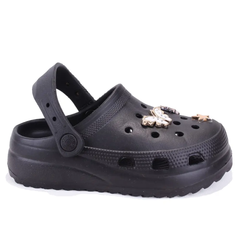 Dagoster DJA75-205 Siyah Taşlı Ortopedik Günlük Kız Çocuk Cross S