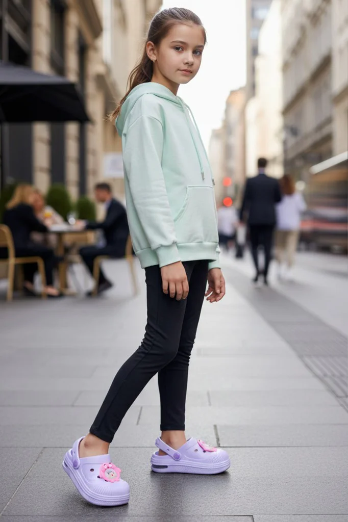 Dagoster DJA75-2316 Lila Ortopedik Günlük Işıklı Kız Çocuk Cross 