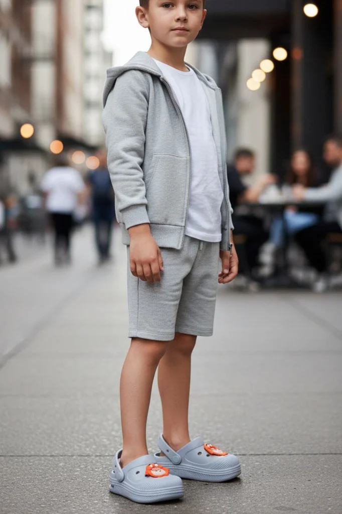 Dagoster DJA75-2316 Gri Ortopedik Günlük Işıklı Erkek Çocuk Cross